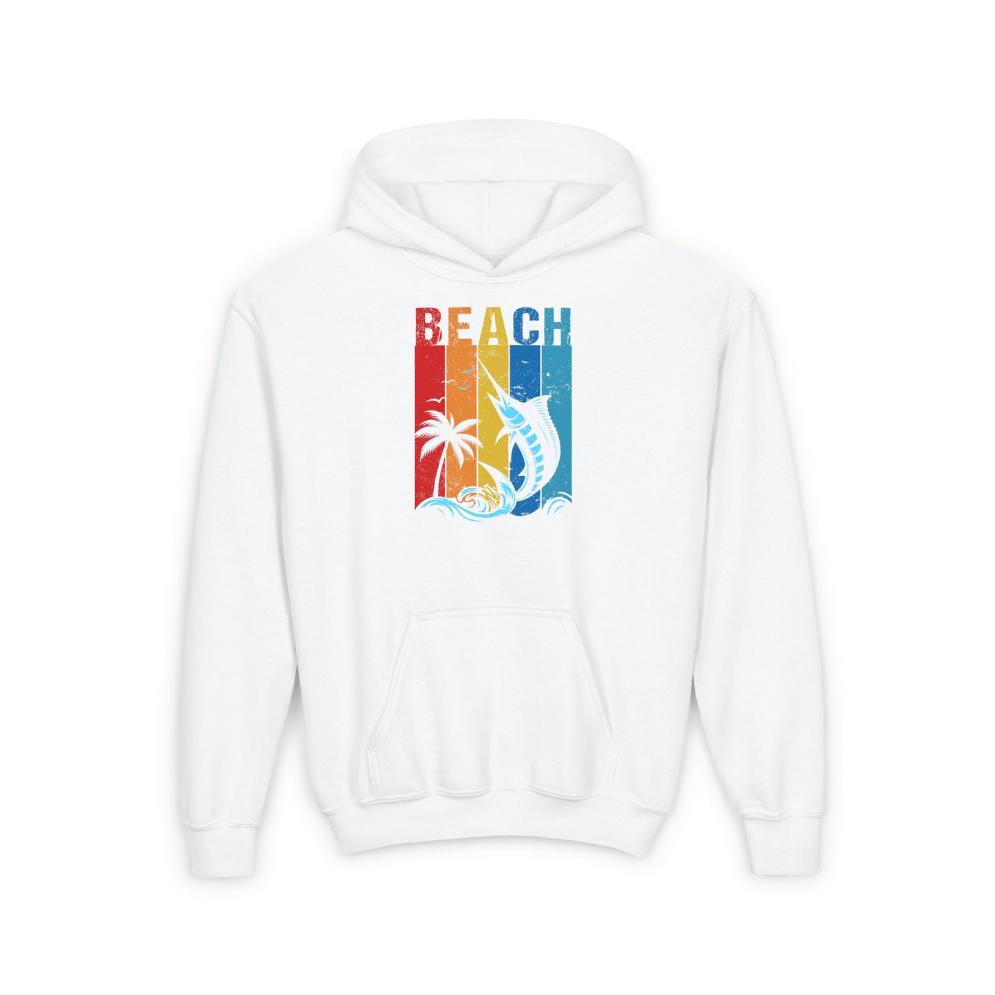 Youth - Beach - Heavy Blend Hooded Sweatshirt