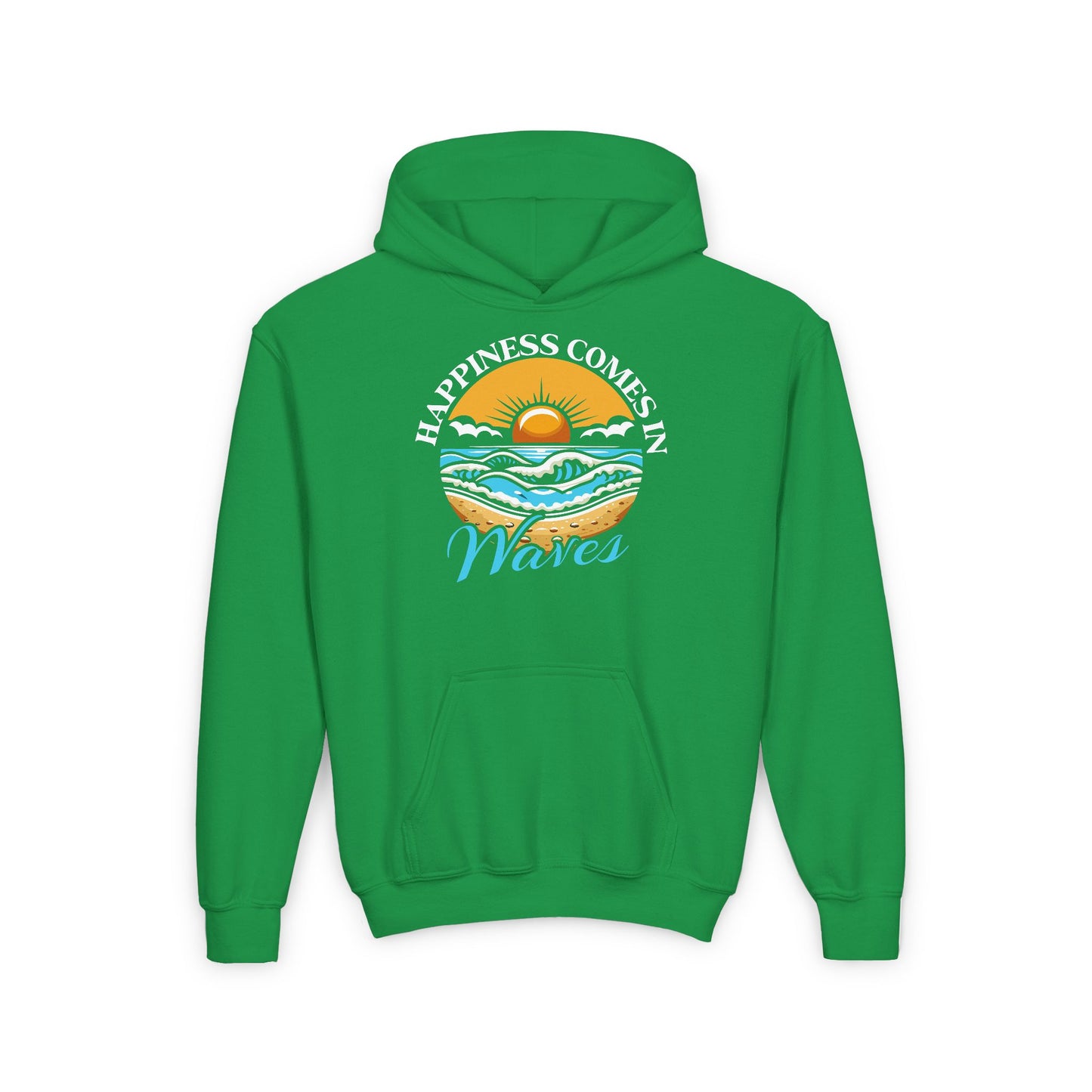 Youth - Happiness Comes in Waves  Hooded Sweatshirt