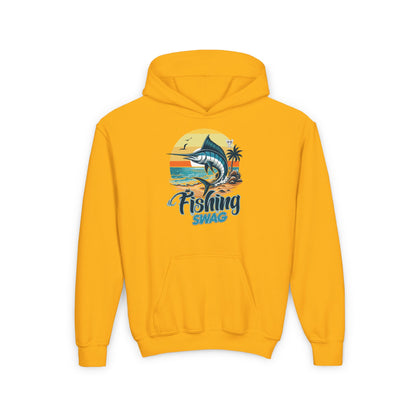 Youth - Fishing Swag - Heavy Blend Hooded Sweatshirt