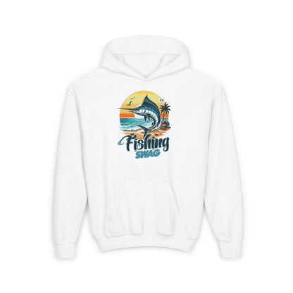 Youth - Fishing Swag - Heavy Blend Hooded Sweatshirt