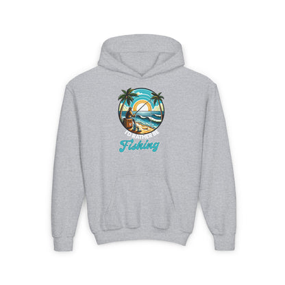 Youth - Rather be Fishing - Heavy Blend Hooded Sweatshirt