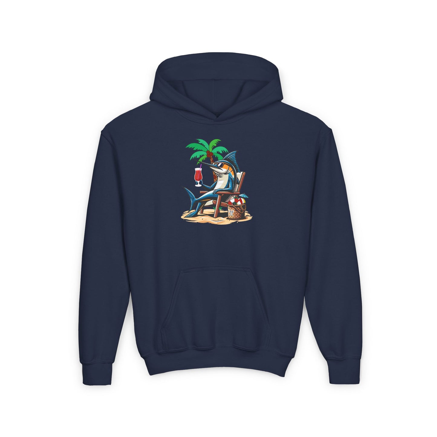 Youth -Beach Bum- Heavy Blend Hooded Sweatshirt