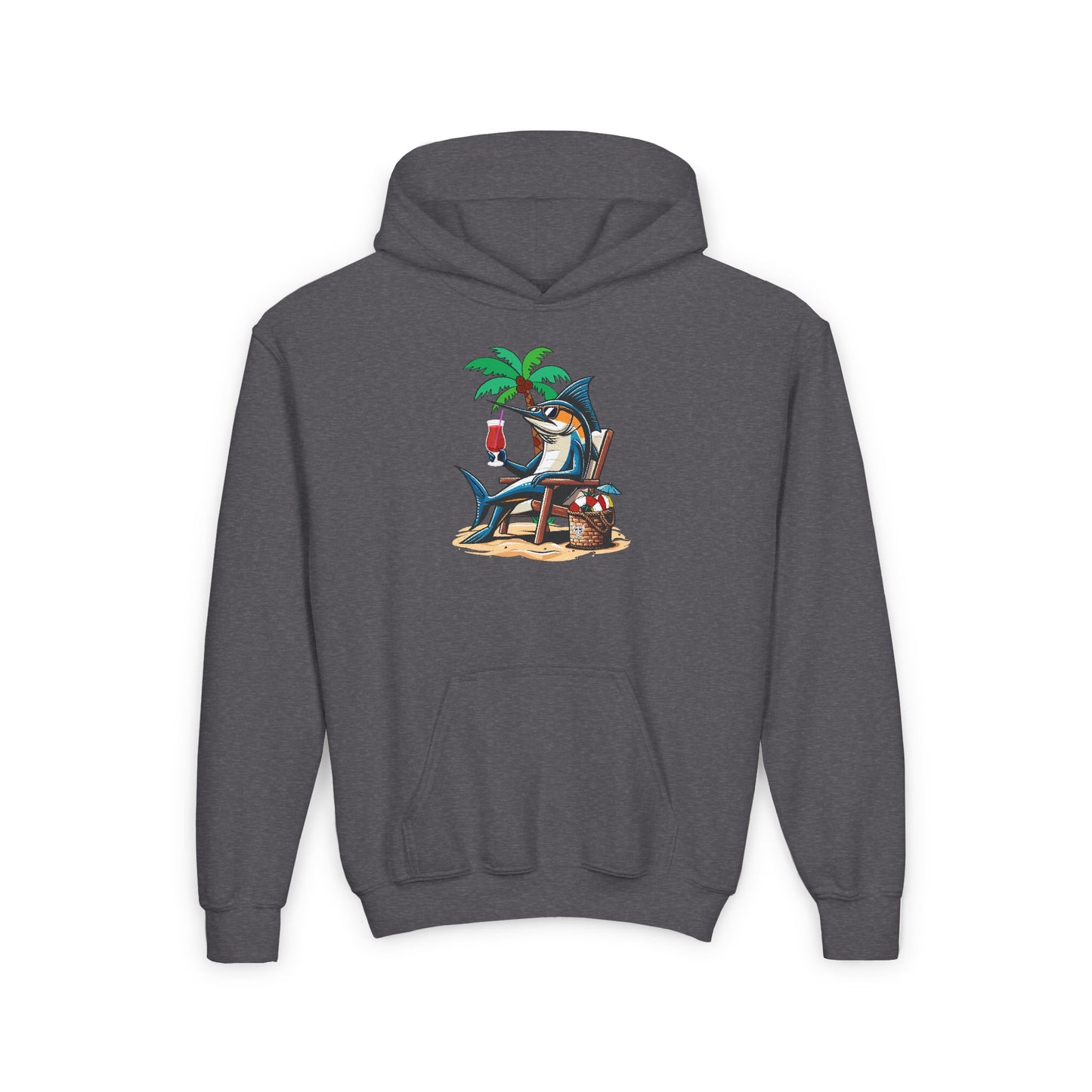 Youth -Beach Bum- Heavy Blend Hooded Sweatshirt