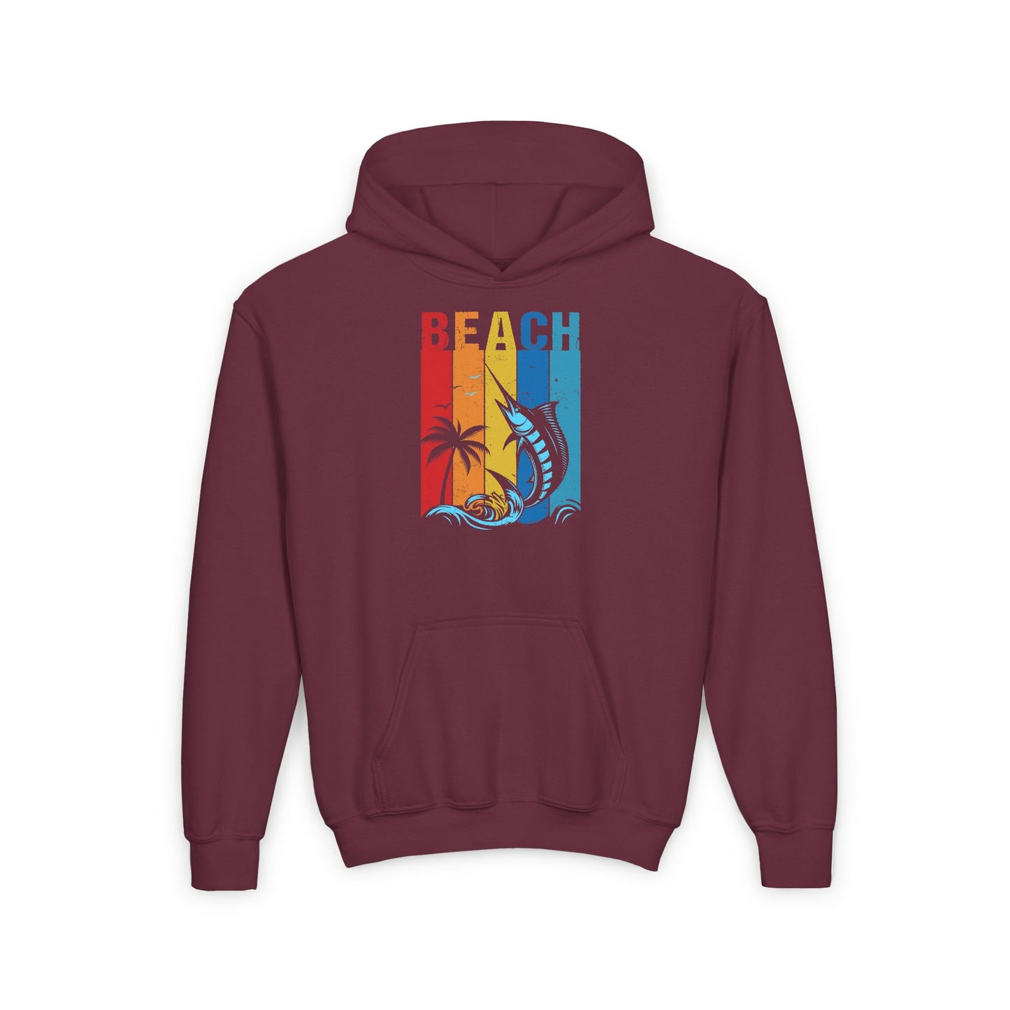 Youth - Beach - Heavy Blend Hooded Sweatshirt