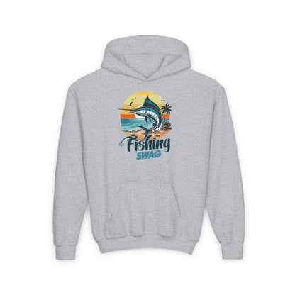 Youth - Fishing Swag - Heavy Blend Hooded Sweatshirt