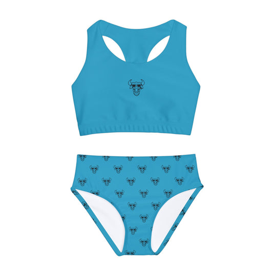 Girls Two Piece Swimsuit (AOP)