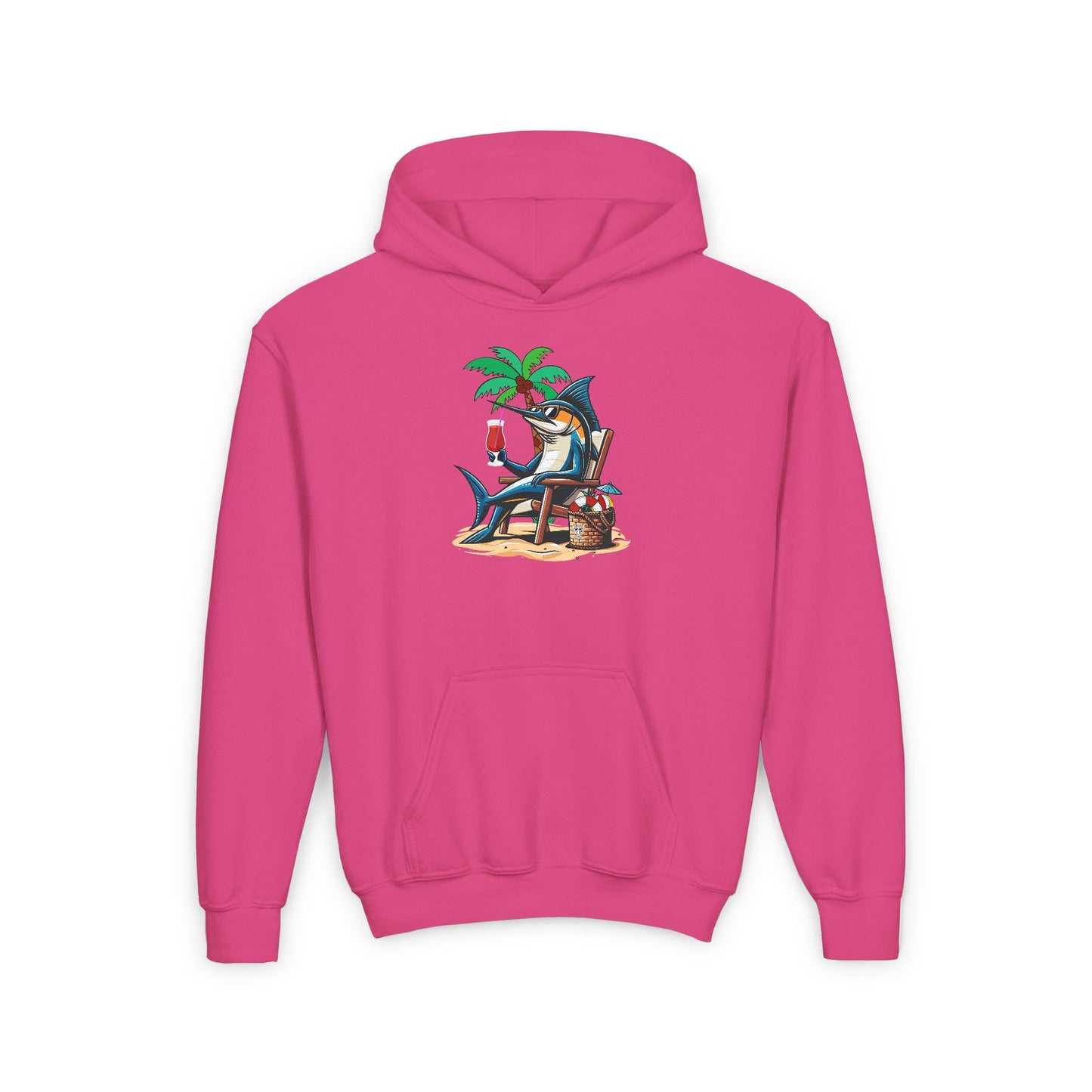 Youth -Beach Bum- Heavy Blend Hooded Sweatshirt