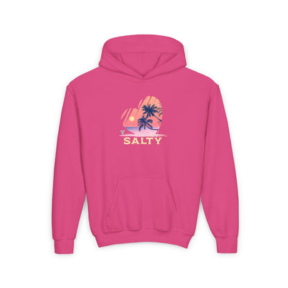 Youth - Salty Heart - Heavy Blend Hooded Sweatshirt