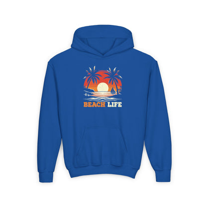 Youth - Beach Life - Heavy Blend Hooded Sweatshirt