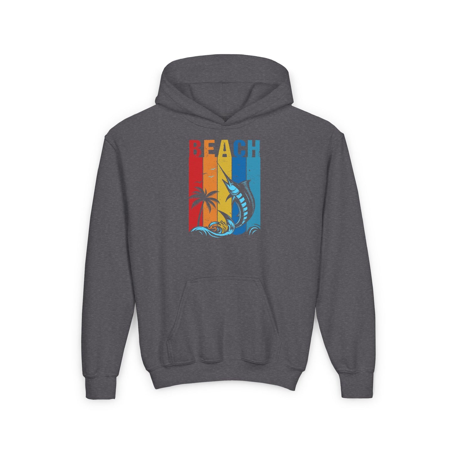 Youth - Beach - Heavy Blend Hooded Sweatshirt