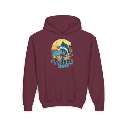 Youth - Fishing Swag - Heavy Blend Hooded Sweatshirt