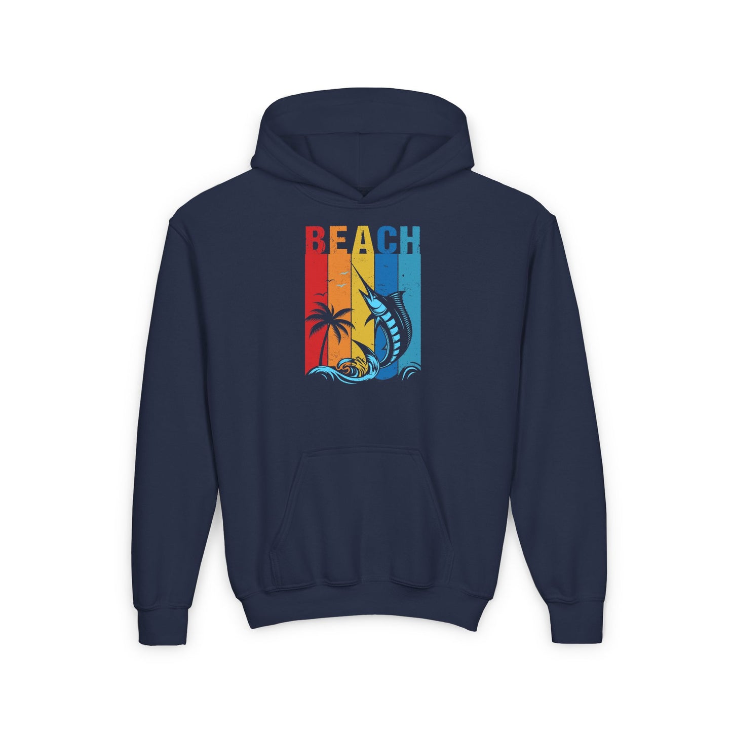 Youth - Beach - Heavy Blend Hooded Sweatshirt