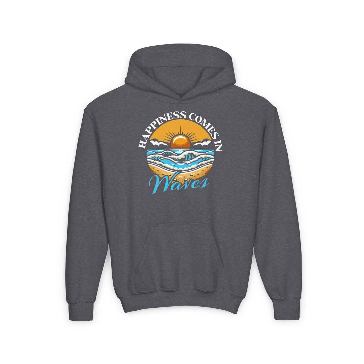 Youth - Happiness Comes in Waves  Hooded Sweatshirt