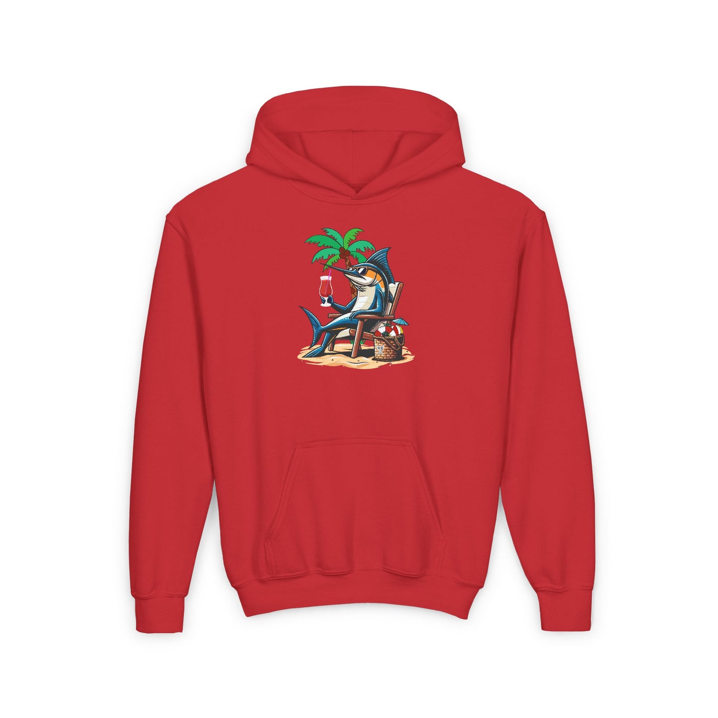 Youth -Beach Bum- Heavy Blend Hooded Sweatshirt